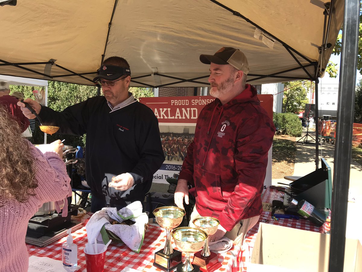 Our amazing Coach Joe and Coach Hutchings volunteering at the Habitat for Humanity “Cookin to Build”!