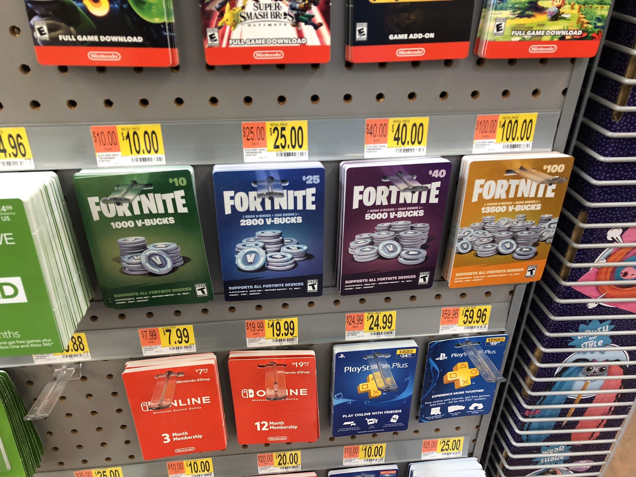 Fortnite gift card sale walmart