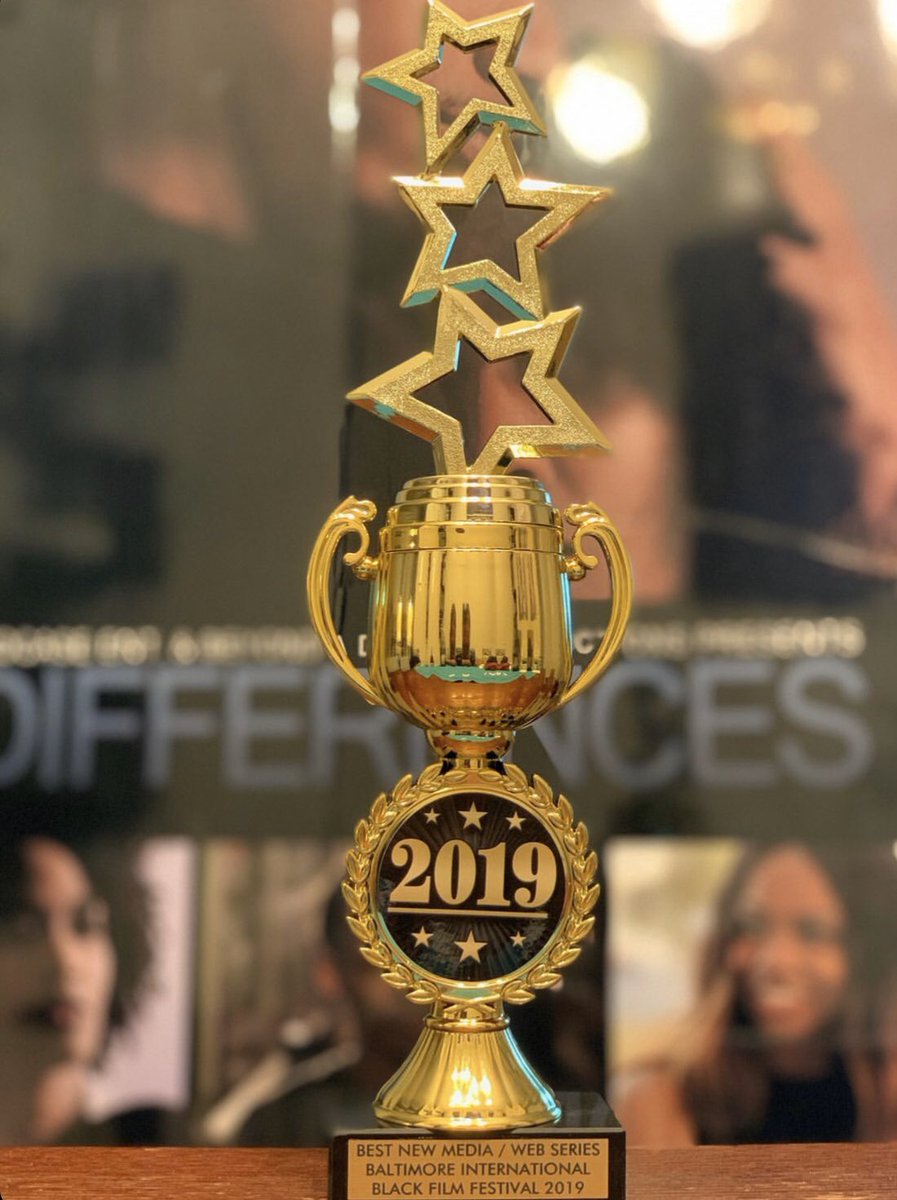 DiffWebSeries's tweet photo. Did we mention we’re an AWARD winning web series now? Thanks again 2 the @BmoreFilmFest for this amazing honor. More 2 come! 👏🏾 https://t.co/BBNdevRo34