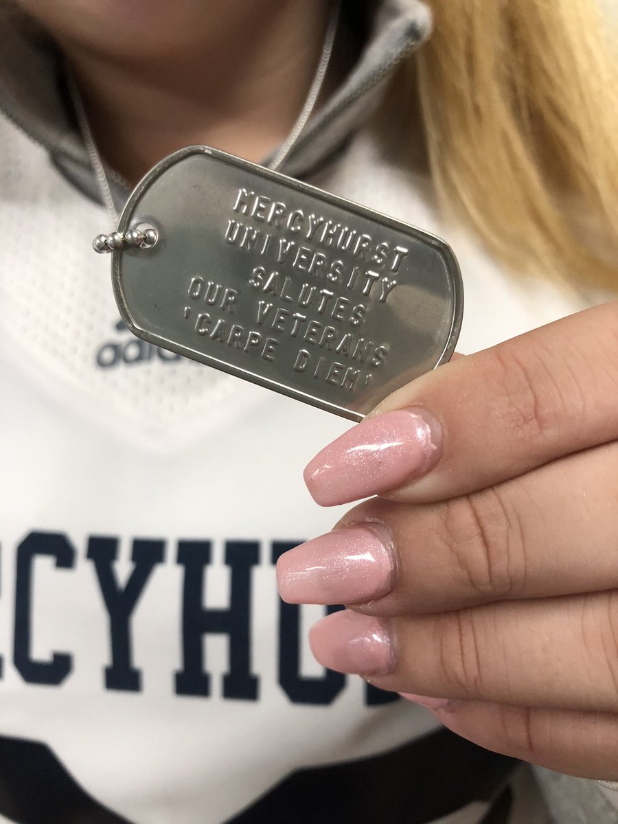 Mercyhurst Cheer (@mercyhurstcheer) on Twitter photo Thank you <a href="/WalkerCollegeMU/">Mercyhurst Walker College of Business</a> for the dog tags for game day and a even bigger thank you to our veterans and active military members for your service!! ☘️ #GoLakers #HurstVeterans Thank you <a href="/WalkerCollegeMU/">Mercyhurst Walker College of Business</a> for the dog tags for game day and a even bigger thank you to our veterans and active military members for your service!! ☘️ #GoLakers #HurstVeterans