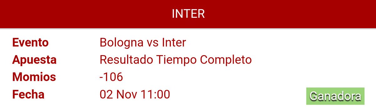 MxTipsters's tweet photo. Que chulada de día y aún nos falta:

Inter ML -106 💰✅
Sevilla vs Atlético BTTS -120 💰✅
Watford vs Chelsea BTTS +115 💰✅

#TipsterBrosMx https://t.co/1A8pCCW8Ps