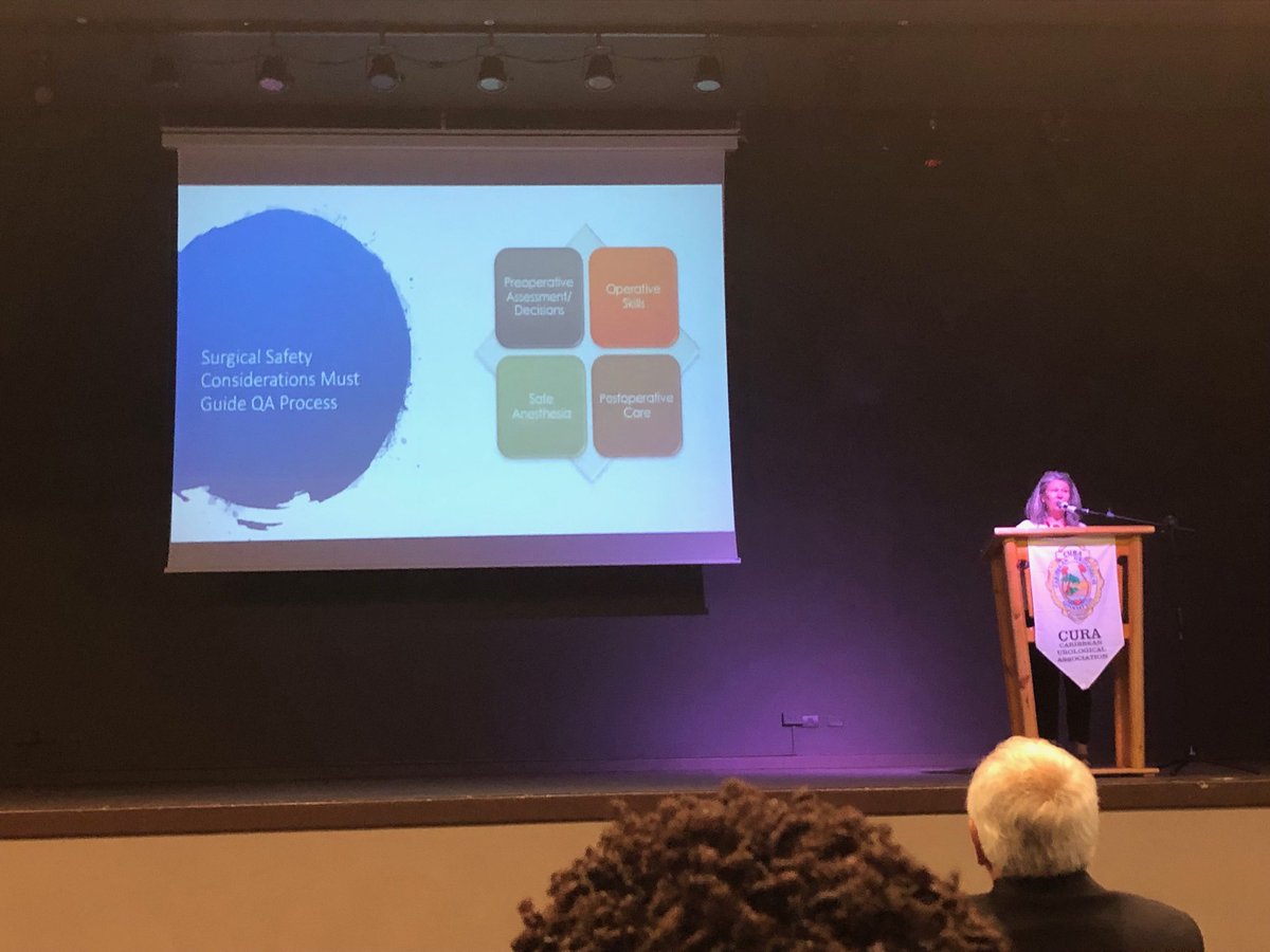 QA/QI in LMIC ⁦<a href="/Carol_McCam/">Carol</a>⁩     Great presentation on the importance of improving surgical safety for our patients by reviewing our outcomes. This is so important to establish all over the world! ⁦<a href="/EVMSedu/">Eastern Virginia Medical School</a>⁩  #cura19 ⁦<a href="/IVUmed/">IVUmed</a>⁩ #teachonereachmany