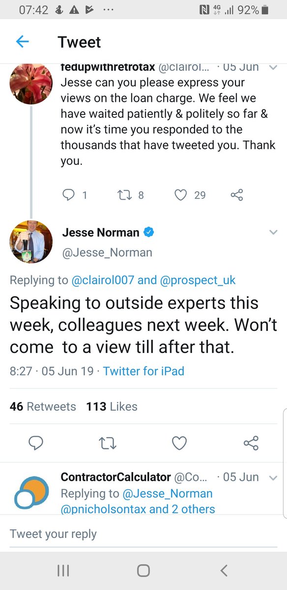 32. With the change of guard at No. 10  @Jesse_Norman replaced  @MelJStride as Treasury Minister. Norman gave those affected hope with Tweets implying he would be fair handed in respect of  #LoanCharge.