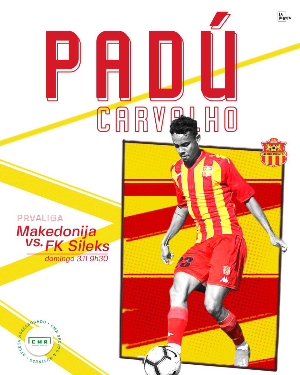 lapelotadc's tweet photo. Padú Carvalho • FK Makedonija • PRVA Liga 2019
.
.
#futeboledits #footballedits #socceredits #footballgraphics #football #graphicdesign #art #footballbranding #brandingdesign https://t.co/4UWOQtC7uH