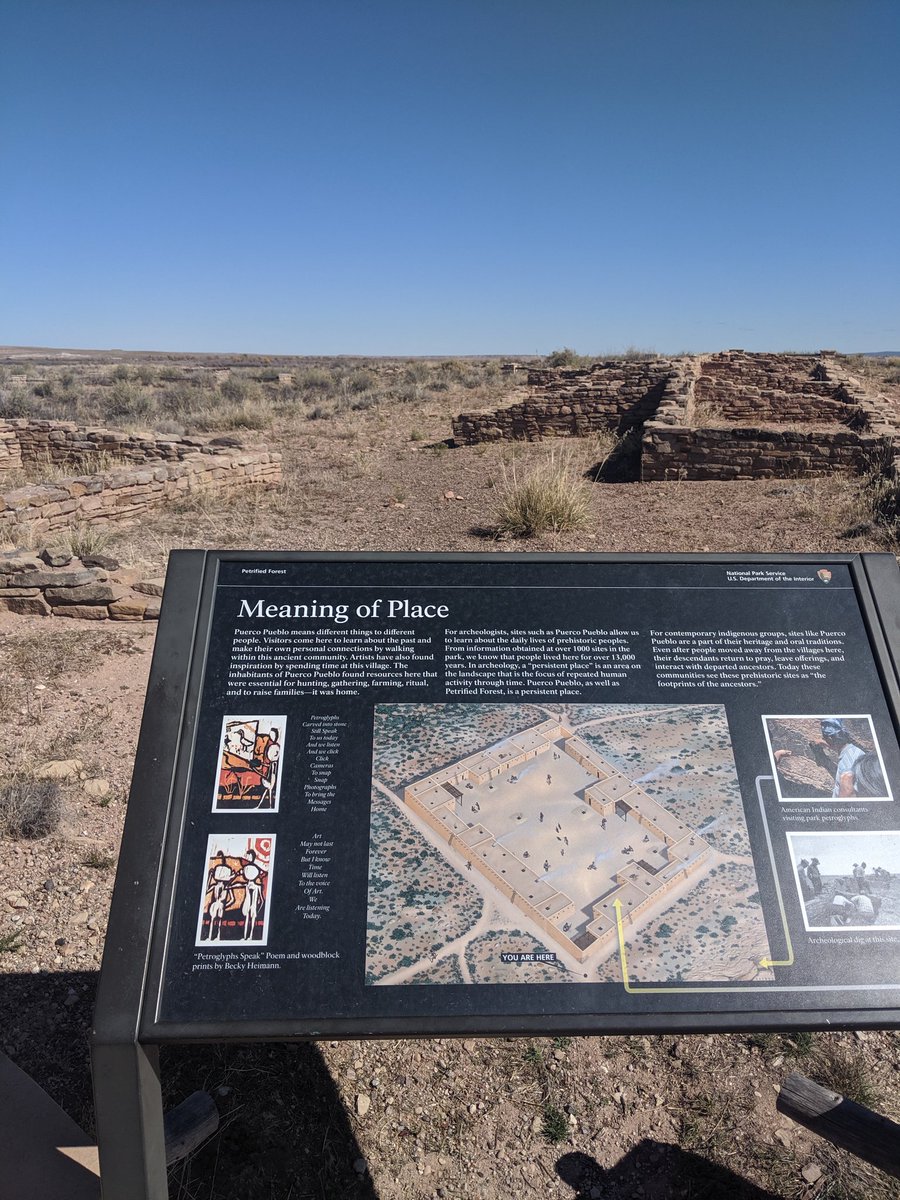 ChrisDaveAllen's tweet photo. Visited Puerco Pueblo village site at Petrified Forest National Park! Beautiful archaeology and great interpretation signage! #Archaeology #FindYourPark #PEFO https://t.co/8aAUgTAKX4