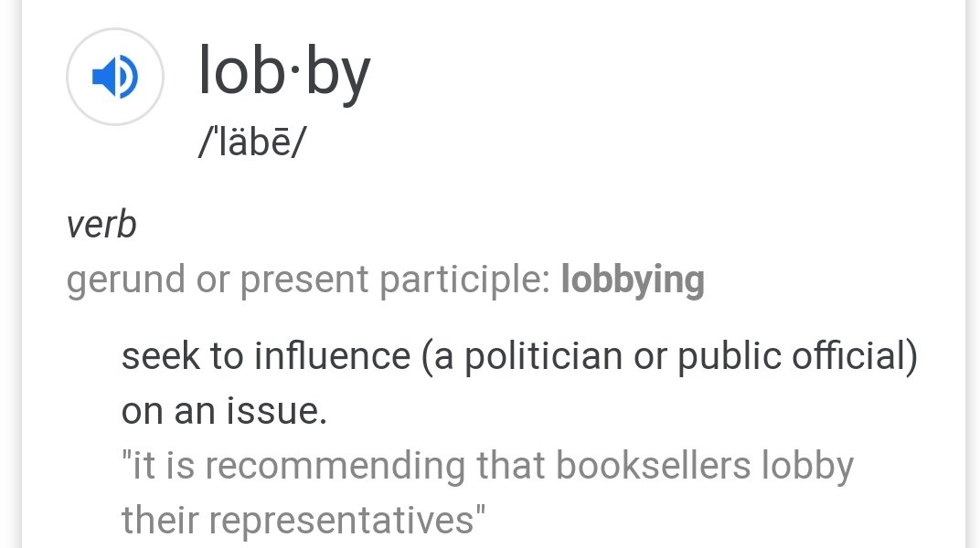 @KrisRHoyt @slooterman @NSAutistics @ONTABA1 While Advocates will sometimes Lobby, to say they are the same thing just shows a gross misunderstanding. Lobbying is not part of advocacy. The second you blur those two, you are no longer an advocate