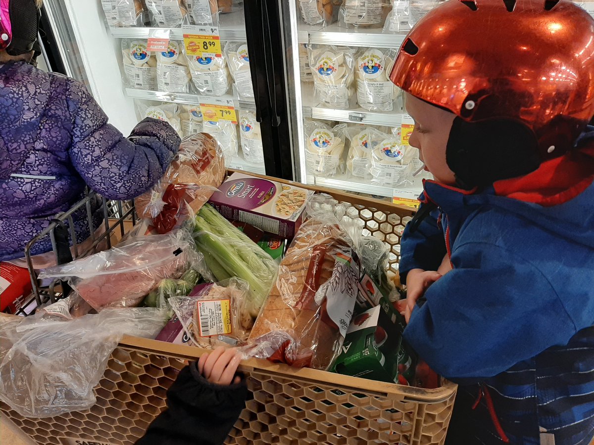 This cartload will shortly be in the bike. With kids.  #quaxing