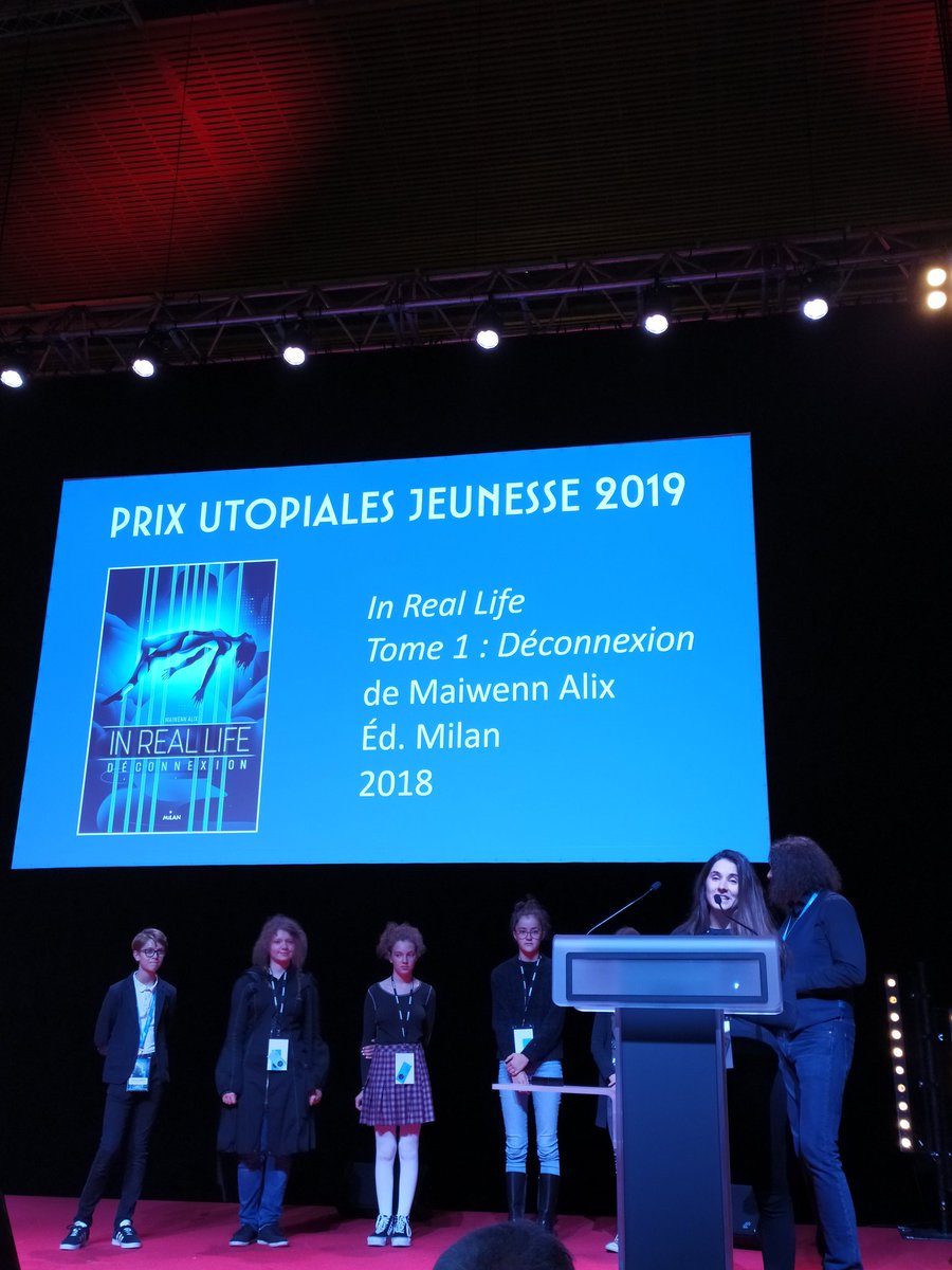 bretelledacces's tweet photo. Prix des lecteurs pour In Real Life de Maiwenn Alix #Utopiales2019 https://t.co/HlFKHf1zBu