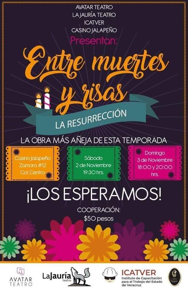 soy_catrina's tweet photo. Ha llegado el día!
Por fin!!!! 
Estaré entre ustedes!

Entre muertes y risas, la resurrección.

A las primeras 100 personas que compren su boleto en cualquiera de nuestras 3 funciones, tendrán un pequeño pero muy significativo recuerdo! https://t.co/JLpPx8Q1yp
