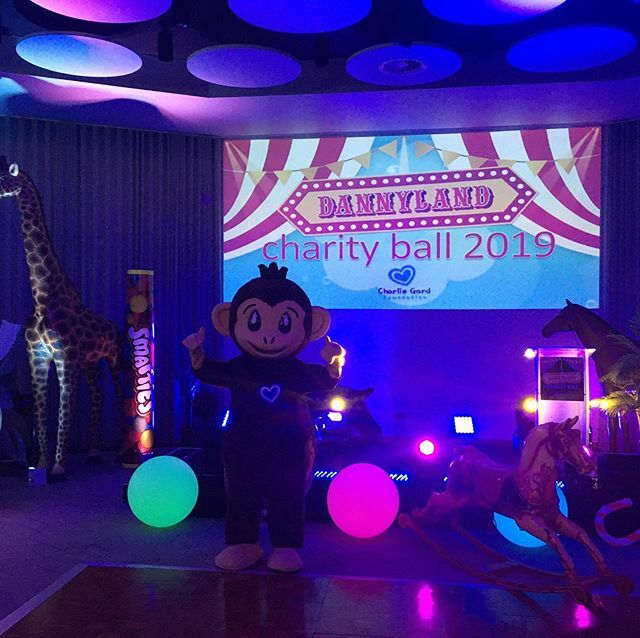 charliesfight's tweet photo. Tonight, Monkey is having a fantastic time at the DannyLand charity ball in Newcastle raising funds for our wonderful charity #DannyLand #CGF  #MitoMatters https://t.co/YsFrijks0Z https://t.co/WNkACHadHP