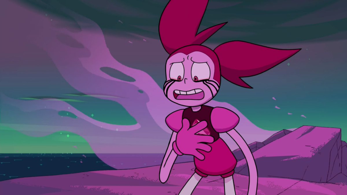 Today I just realized that Spinel wears thigh-high stockings. 