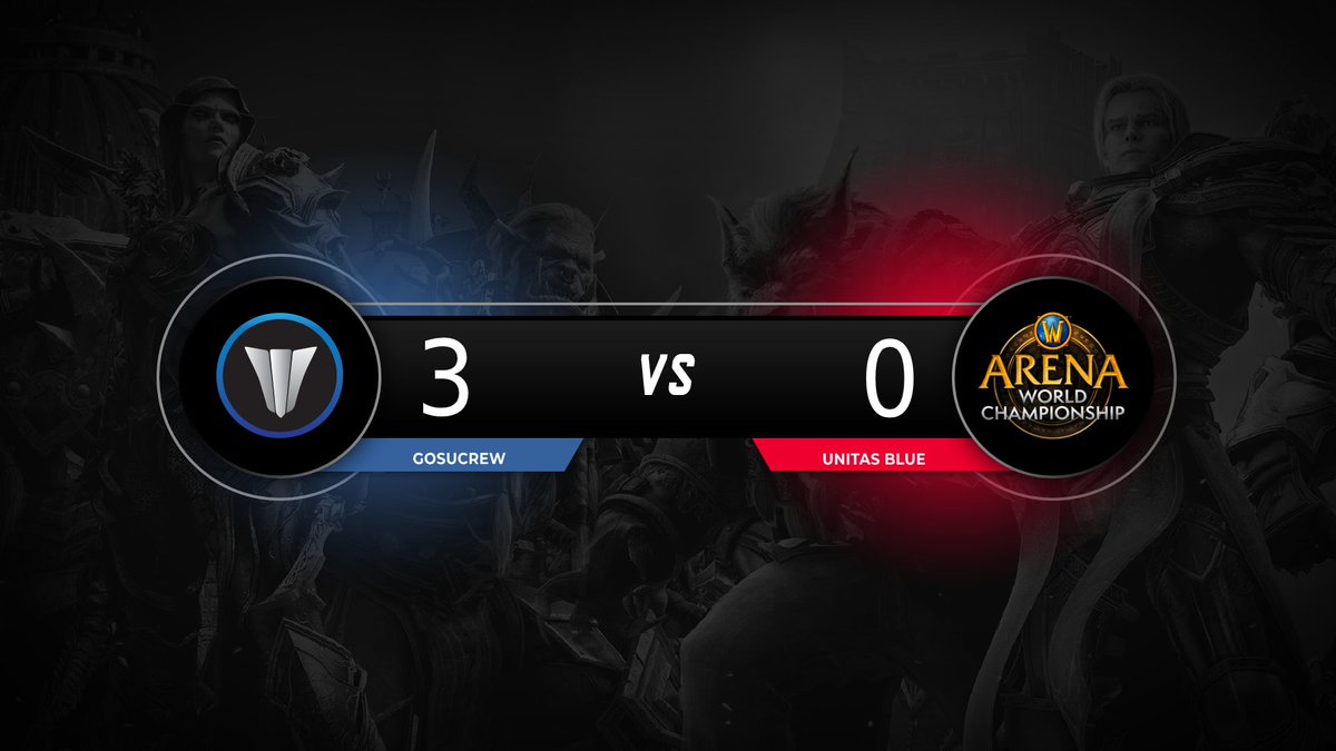 Good Game <a href="/unitasgg/">Unitas</a>! The Gosu Crew advances to Round 3 of the loser's bracket, with a final score of 3-0! Will we play C9 or rematch against Aztech before the Loser's Finals? What do you guys think? #arena #blizzcon #theboys