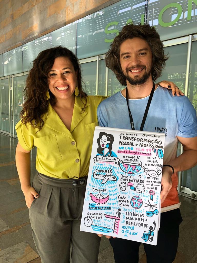 douglas98912769's tweet image. Dia 03 do @ILA19Medellin. Palestra da @paulinhah, falou muito mais do que transformação pessoal e profissional em 7 histórias reais, que vão além de design e falam sobre a vida. #ILA19med #licencia19ila #UXLabDays #visualnote #anotacoesvisuais