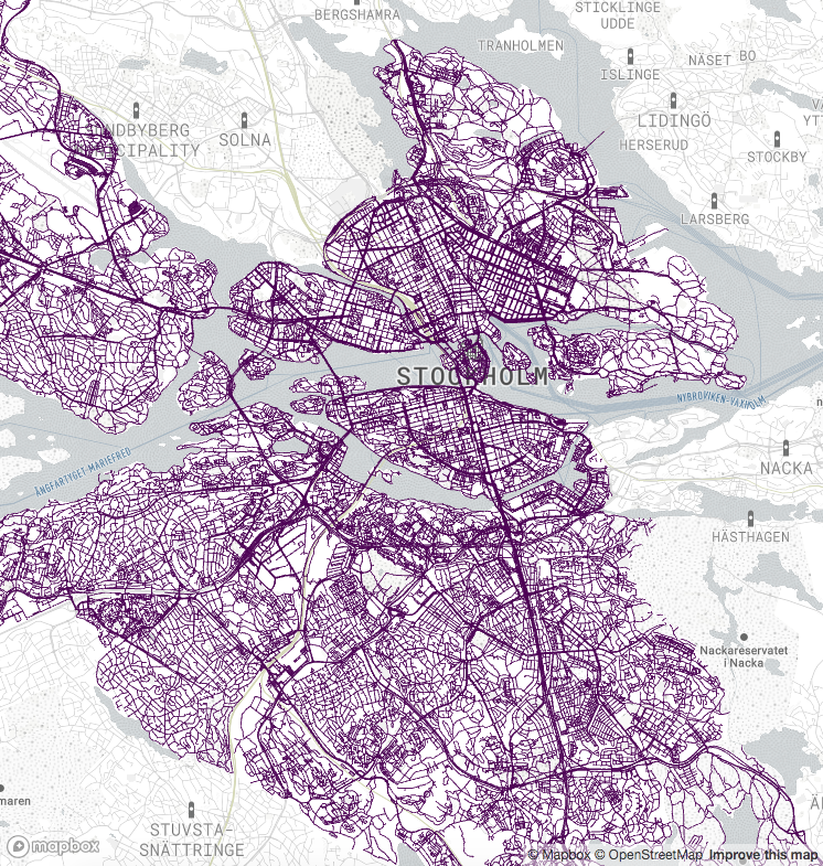 Mapdeck R Package #30DayMapChallenge Day2: lines. Learning how to (1) load features from ...