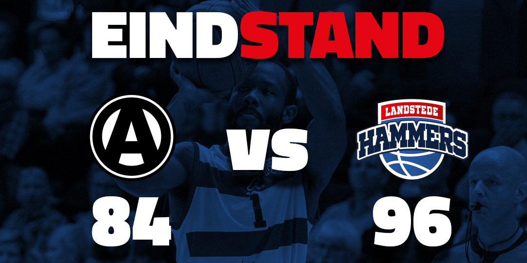 Einde wedstrijd! Topscorer aan onze zijde is Noah met 23 punten en 7 rebounds. #Hammertime #Zwolle