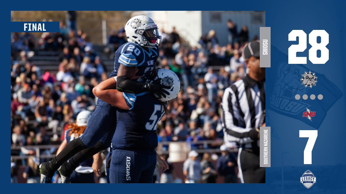 SWOSUFootball's tweet photo. DAWGS WIN!!

#SpotTheBall https://t.co/MVuhxNGAOB