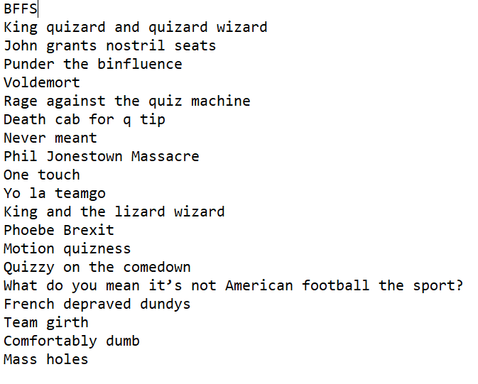 We're delighted to reveal that BFFS triumphed in the <a href="/LosCampesinos/">Los Campesinos!</a> USA indie-rock pub quiz and took home the stash of vinyl.

Full results below!