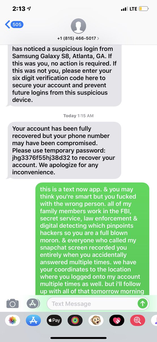 lextacy's tweet photo. PSA GIRLS (BUFFALO, 716): 
if snapchat texts you saying you’ve been hacked &amp; sends a verification code DO NOT RESPOND, there is an underground message board of creepy men trying to get into local girls snaps to find nudes to send to each other! protect yourselves &amp; accounts! https://t.co/xuFjEJjgb9