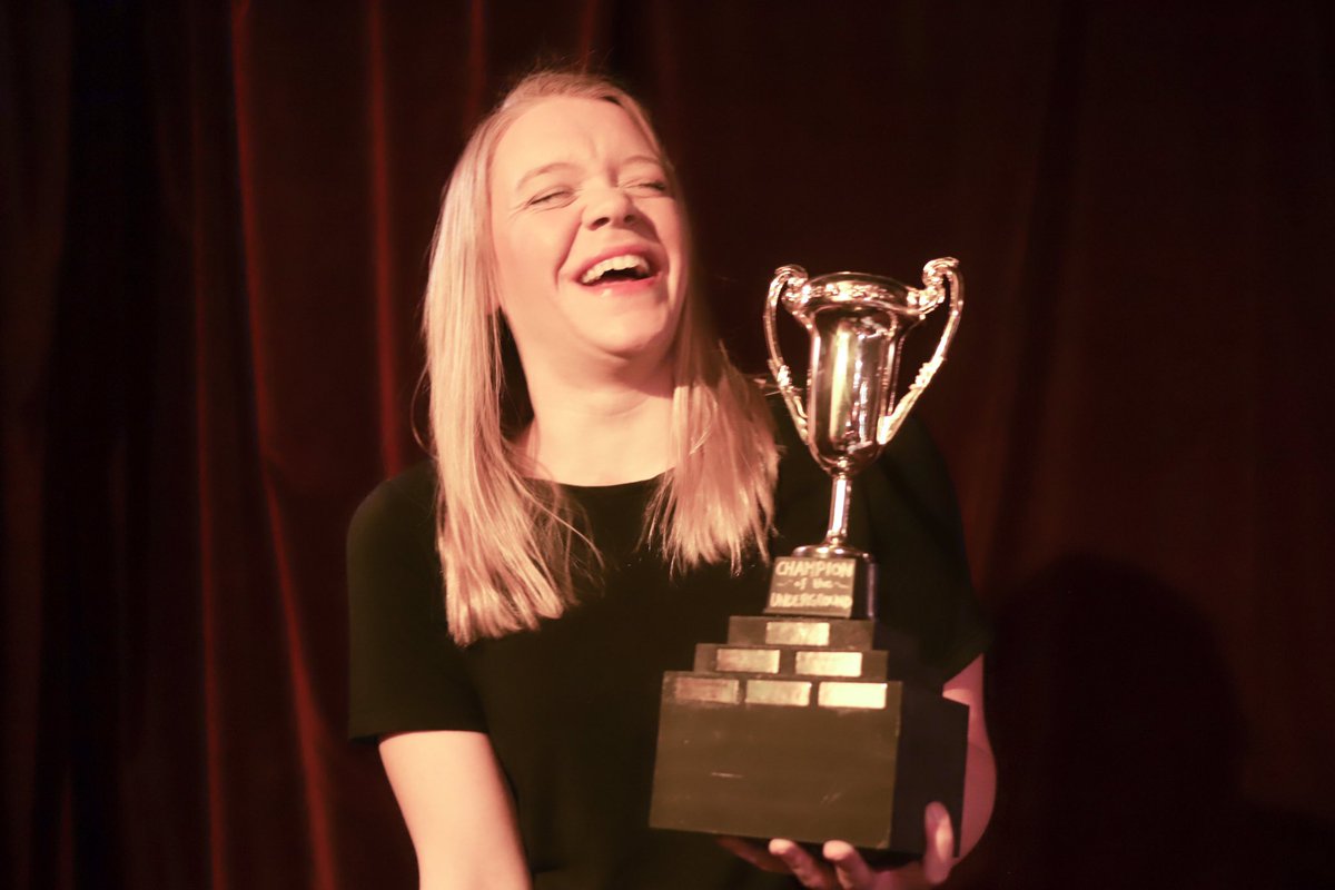 Congrats to our new Champion of the Underground, Michelle Mathewes! And thank you to everyone who came out to Improv Underground last night! 

#memprov #iU