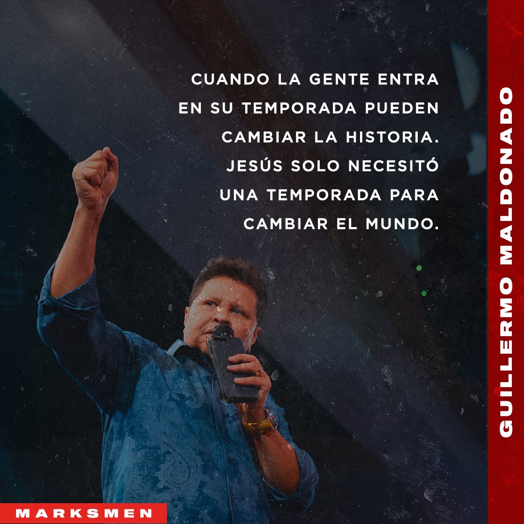 elreyjesusmiami's tweet photo. Es tiempo de enfocarnos en oración para que entremos en las temporadas que Dios tiene para nosotros. Porque en cada temporada hay una promesa. | Puedes acceder la conferencia entera de #Marksmen2019 en https://t.co/heZ50edqdQ. https://t.co/Qg32Gjmx8z