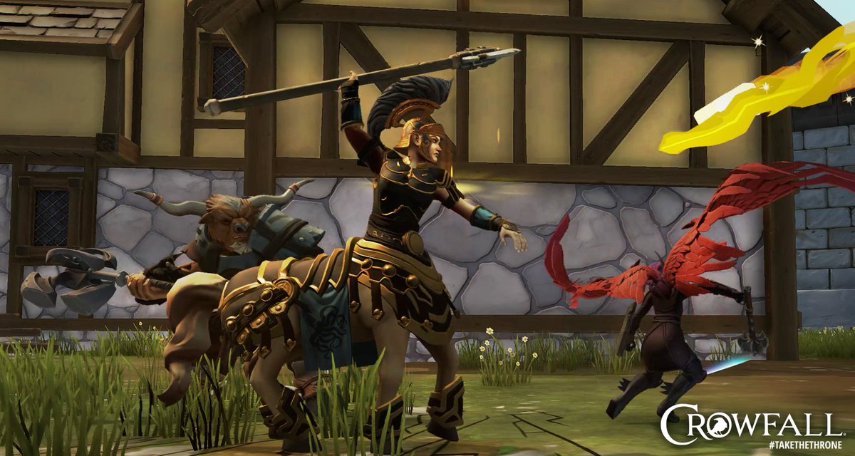 CrowfallGame's tweet photo. #CrowfallGame is better with #friends. Tell yours about this special #Decapathon2 offer: 15% off any Backer Pack. Immediate access to the game + full digital download at launch. Hurry! The sale ends Nov. 5! https://t.co/GsLe8iIiEl https://t.co/kiV6nsbEep