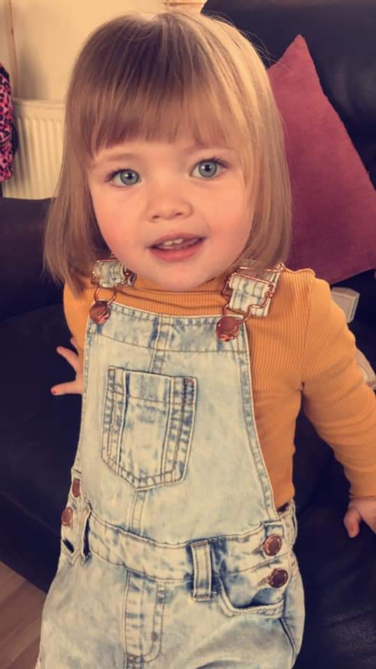 My beautiful granddaughter mea 💕 #firstproperhaircut #bobstyle #loveher 💕💕