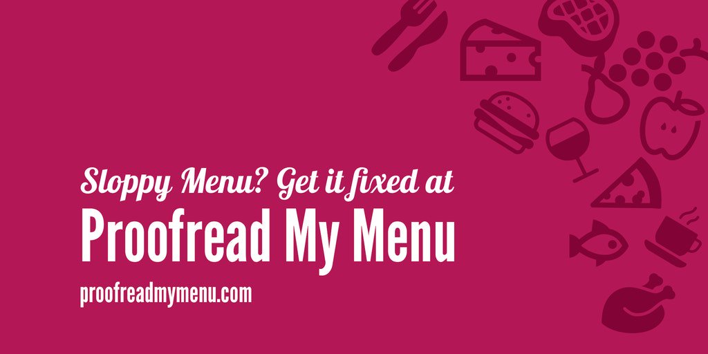ProofreadMyMenu's tweet image. A professional proofreading will make your menu as appetizing as the food you serve :D

#menuproofreading #newmenu #restaurantmenu #proofreading