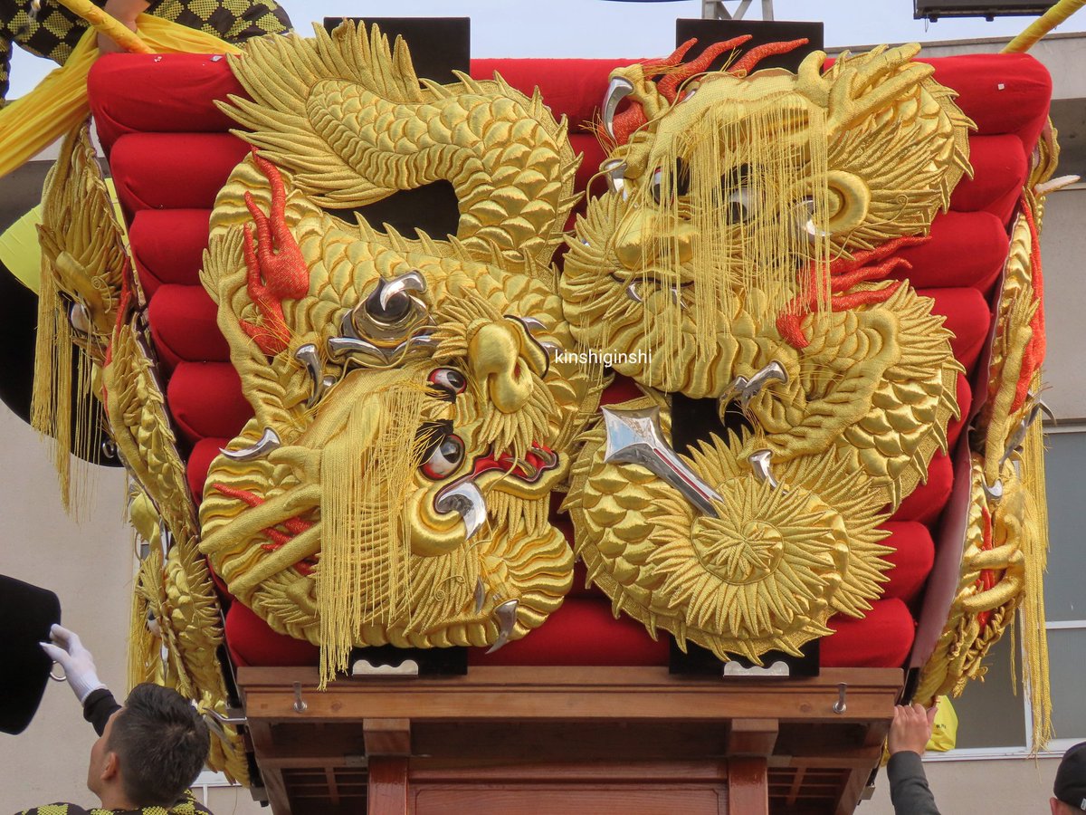 先代大江太鼓台 布団締め