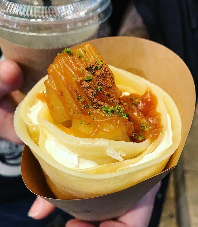 bellyrumbles's tweet photo. First crepe cone this trip. Caramel apple and cream at Nishiki Markets.
.
.
.
.
.
#nishikimarket #nishiki #apple #caramelapple #crepecone #kyotofood #kyoto #kyotojapan #kyototravel #kyototrip #kyotogram #foodbloggerlife #travelbloggerlife #willtravelfor… https://t.co/z9b4foIRfq https://t.co/eZ1qa5J4VJ