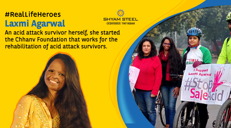 shyamsteel's tweet photo. Laxmi Agarwal is a campaigner who stands for the rights of the acid attack victims. She has been honored with the International Women of Courage Award by Michelle Obama for her bravery and selfless work.
#ShyamSteel #flexiSTRONG #TMTBar #RealHero #RemarkableIndia https://t.co/j5aq5AgN6L