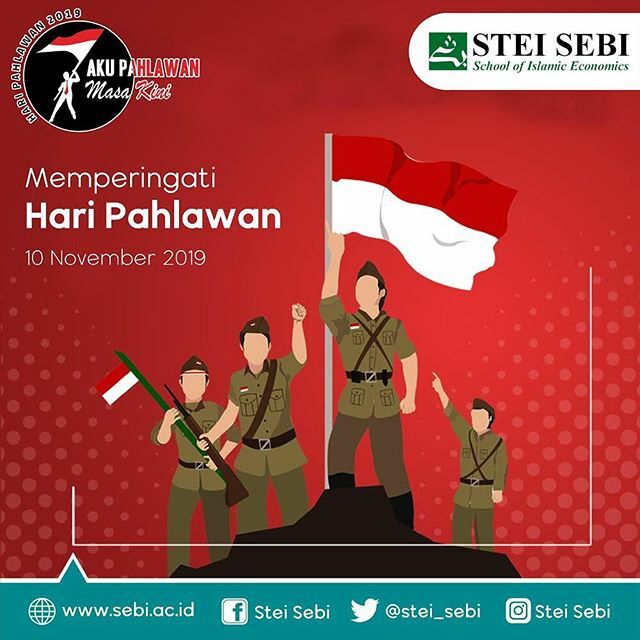 stei_sebi's tweet photo. Selamat Hari Pahlawan 10 November 2019
Jadilah Pahlawan Masa Kini

#steisebi
#haripahlawan2019 https://t.co/ElHZotkFUi https://t.co/AvBWKtgPJi