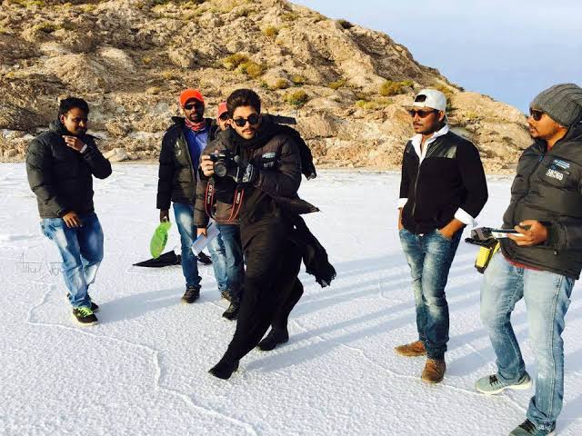 #TelusaTelusa Song From Sarrainodu 2017 – BOLIVIA 
This song was shot on Salar de Uyuni, the world's largest salt flat in Bolivia, South America. The locations in this song look exotic and they were like the icing on the cake.
@alluarjun @GeethaArts @MusicThaman @Rakulpreet