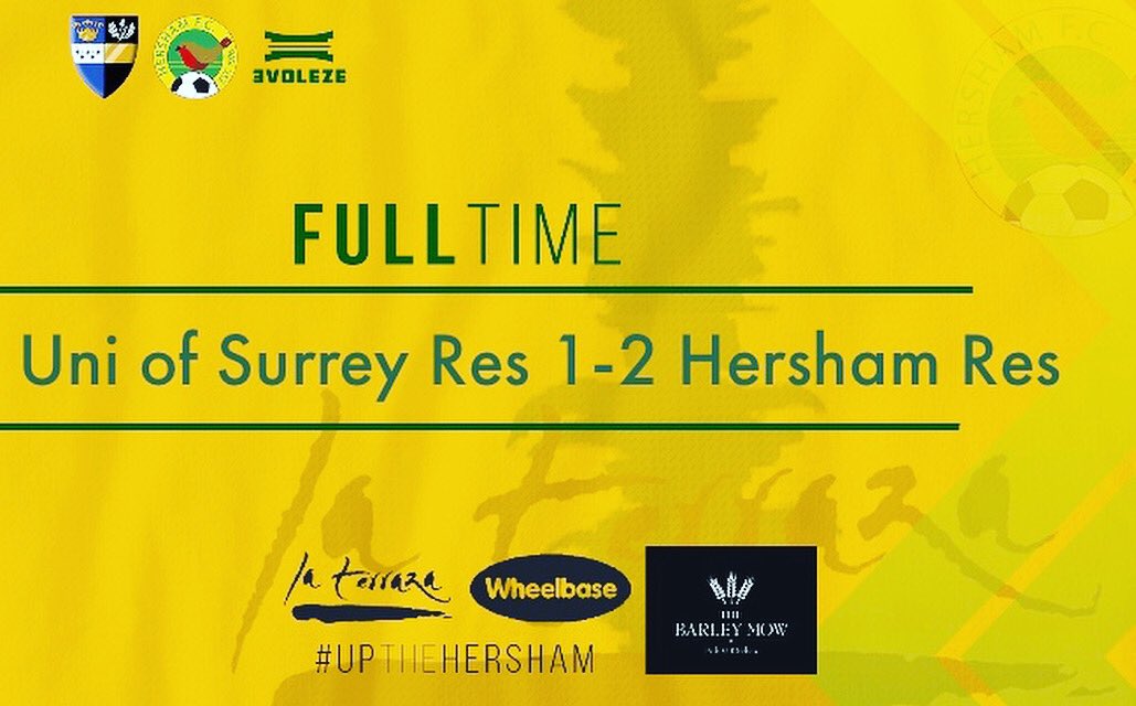 HershamFC's tweet image. Reserves move up to 2nd in the league with a great 2-1 away win at the uni. Both goals from @wardlessss today. Come on the Hersham