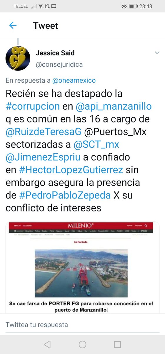 jiica's tweet photo. @ncv_Violeta @Alberto_AvalosH @AlbaniaOC @alexmelon @saboteamos @Mboe55 @eloycam2012 @mdgre2002 @norma22flores @JNelsonE @oskar2687 @gruizesp #Cárcel #CGPYMM #obrapública en los puertos un filón de oro ahí también hubo desviación de fondos multimillonarios https://t.co/EFcxsI1WKM