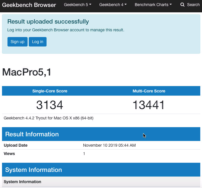 ShadowFoxArche's tweet image. Yup not a bad upgrade.  Significantly boosted single and multicore performance.  This guy now matches the 2013 Mac Pro!! #IT101 #CPUupgrade #MacOSX #MacPro