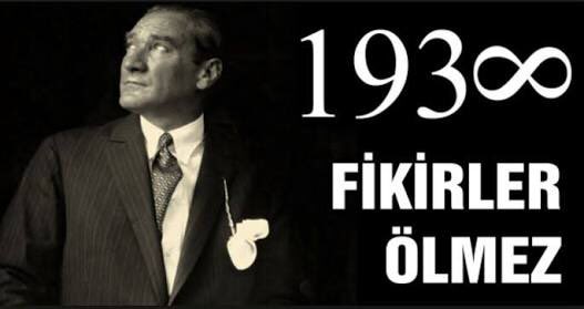 Benim naçiz vücudum elbet bir gün toprak olacaktır, ancak Türkiye Cumhuriyeti ilelebet payidar kalacaktır. 
Mustafa Kemal Atatürk

10 Kasım Atatürk’ü Anma Günü
Saygı ve Özlemle Anıyoruz. 

Fikirler ölmez, 🇹🇷✍️👩‍🎓👨‍🎓
#10kasım193oo #Ataturk