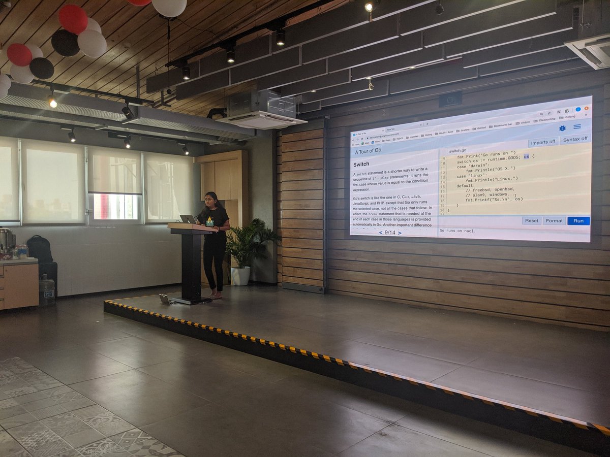 joshsoftware's tweet image. @varshayadav257 Making #Golang Pointers Easier! at @GirlsGolang #GolangGirls2019 #Golangturns10 #JOSHconnect #HighonJosh