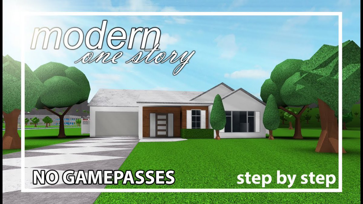 Roblox Bloxburg Modern House 120k