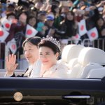 祝賀パレード　天皇皇后両陛下〜皇居正門二重橋にて〜