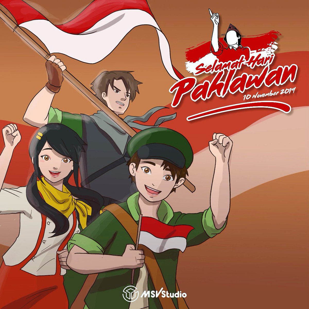 BOSMovie_ID's tweet photo. Selamat Hari Pahlawan 10 November 2019
#selamatharipahlawan #10november #selamatharipahlawan2019
#haripahlawan #indonesiamerdeka #merdekaindonesiaku
#msvstudio #msvpictures #apakabarmusa #filmanimasi #filmanaknasional #battleofsurabaya #battleofsurabayathemovie #apakabarmusastore https://t.co/XnJ8UVhnNC