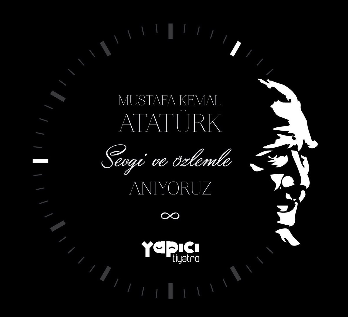 Duyduğumuz her alkış sesi, okuduğumuz her metin, oynadığımız her rol, gördüğümüz her seyirci, çıktığımız her sahne, gittiğimiz her turne, seni barındırıyor. Yaşamımıza, vatanımıza, toprağımıza sinen varlığını saygıyla selamlıyoruz. #10kasım #uluönder #atatürk #sevgiveözlemle