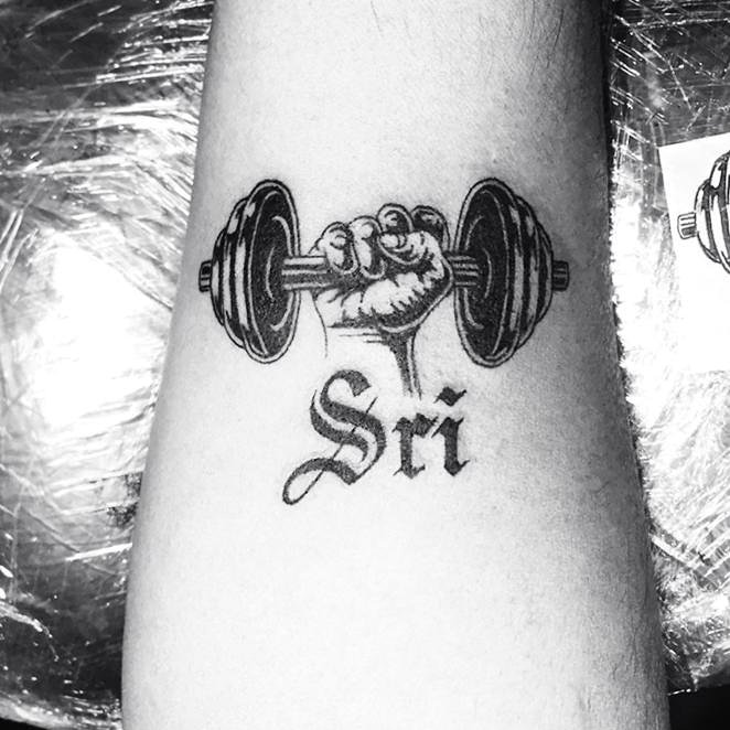 40 Barbell Tattoo Designs For Men Bodybuilding Ink Ideas