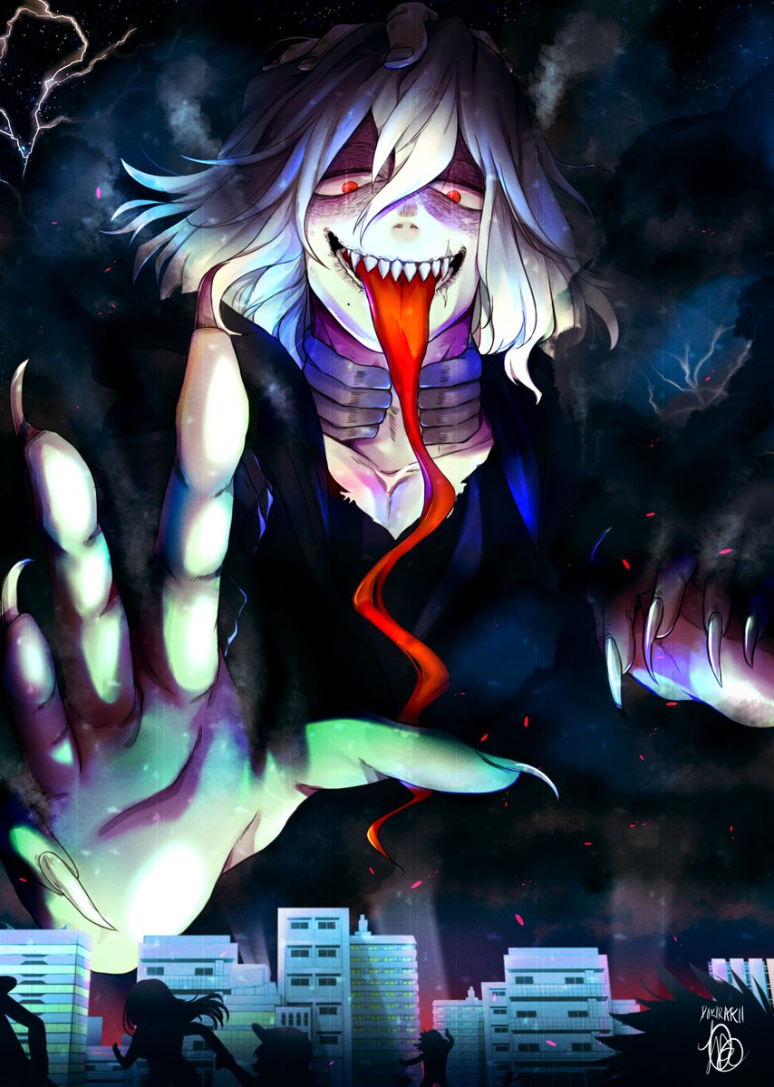 The full illustration of Shigaraki (as Aka Shita) for <a href="/MyYoukaiParade/">僕の妖怪パレード@LEFTOVER SALES</a> Zine! I'm so glad to have been able to participate! It was a wonderful project! It's having leftover sales for those who still wish to purchase it! - 
bokunoyoukaiparadezine.bigcartel.com