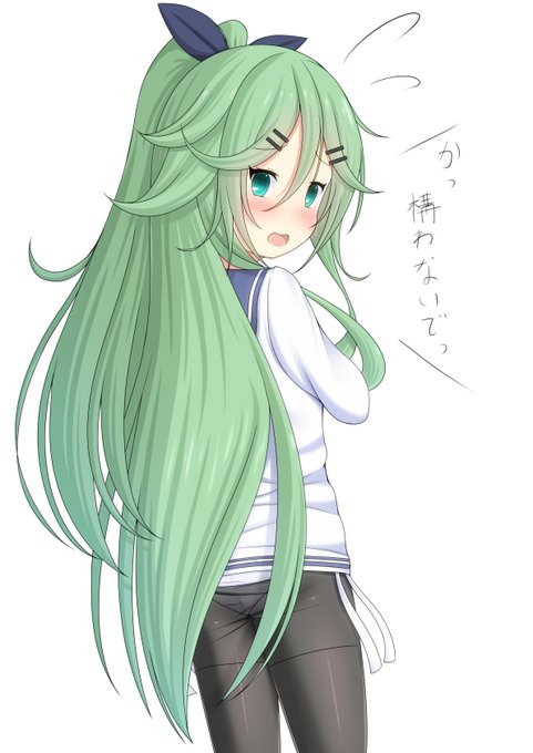 ときつん制服の時雨ちゃんをどこかでみたので、山風ちゃんで描きました。そろそろドロップしないかな……#艦これ好きと繋がりたい 