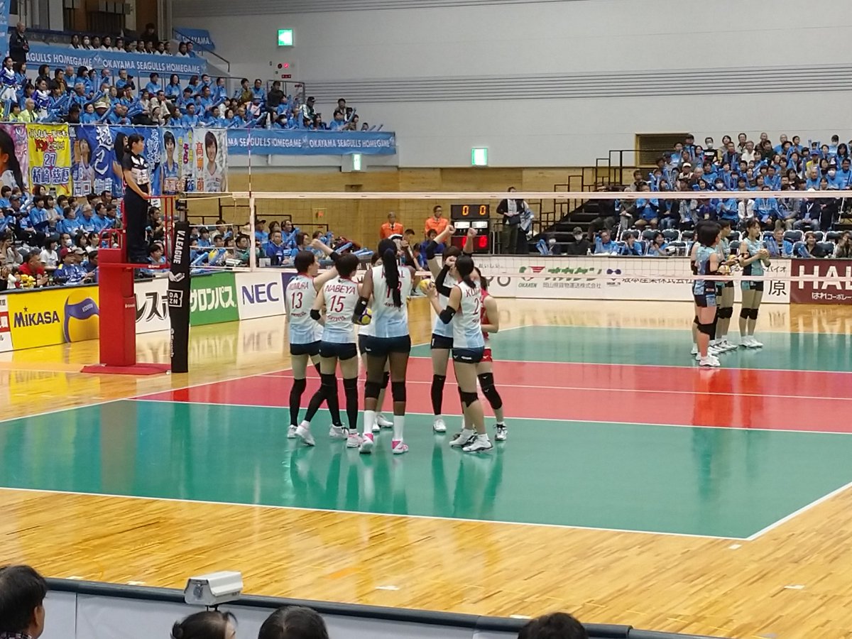 デンソーエアリービーズ Denso 本日の試合 11月3日 日 スターティングメンバー 1中元 6田代 13奥村 15鍋谷 18ジャッキー 21工藤 L 11井上 Vリーグ Vleague 水島緑地福田公園体育館 デンソーエアリービーズ Densoairybees T Co Us0rxcxyee