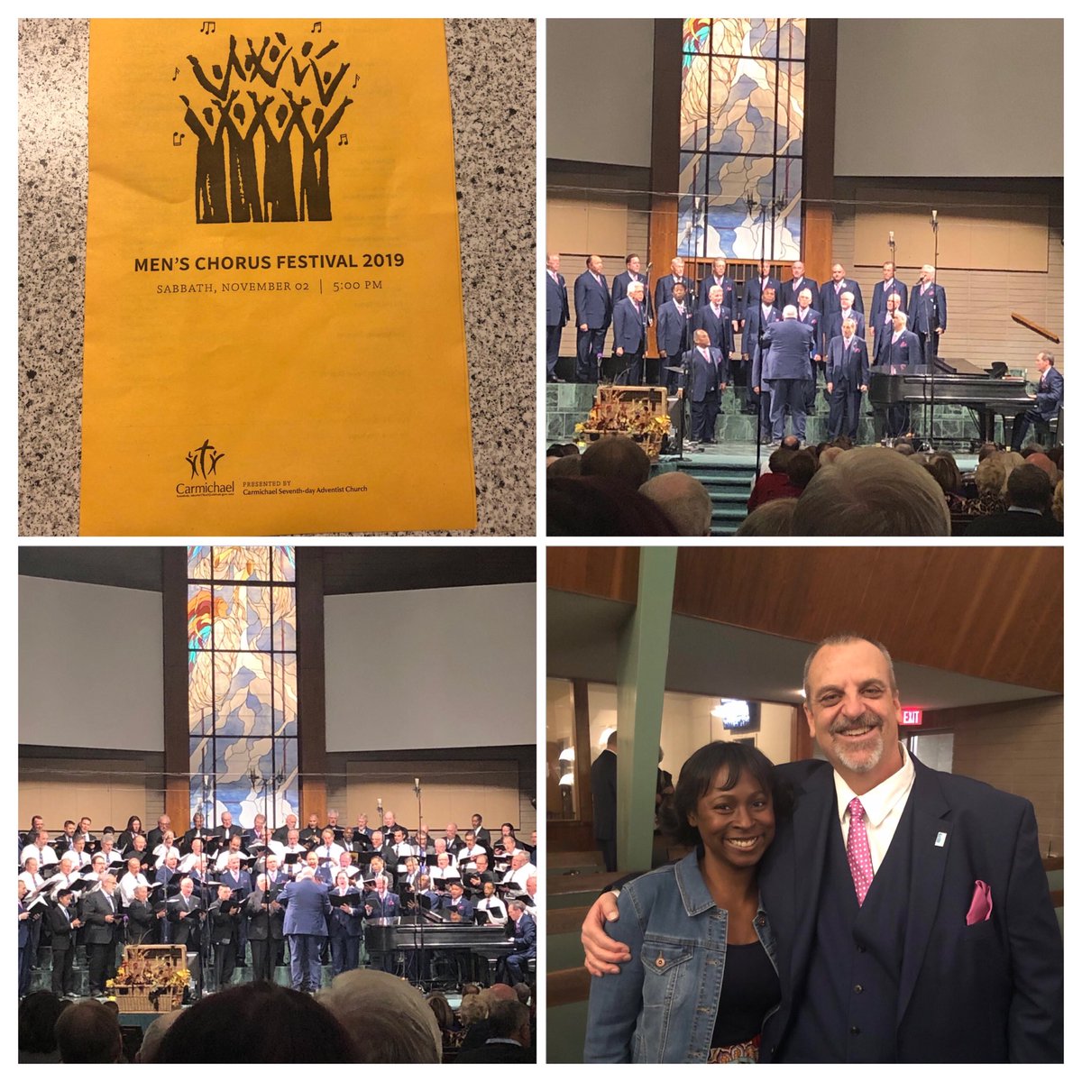 ajwarden3's tweet photo. So glad I could attend a #sacred #concert this evening of awesome #MensChoruses including my favorite #ChristianEdition &amp; I got to see one of my junior high academy teachers who sings with the group #MusicIsGoodForTheSoul https://t.co/wMAI299kaT