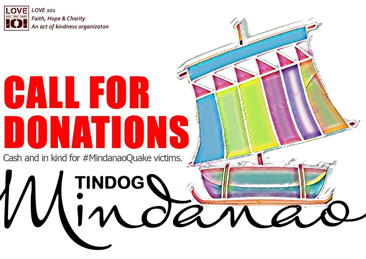 Hi everyone!

We are here once again, knocking on your precious hearts for our dear brothers and sisters in Mindanao. 

A project in collaboration with Ma'am <a href="/JoiVillareal/">C Joi Villareal</a> (Isa pa with feeling sign language teacher) &amp; friends. Also with
<a href="/MAiNETrendOFC/">MaineTrendsetterOFC</a>
.

Pls dm us for inquiries❤️