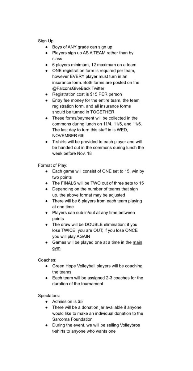 falconsgiveback's tweet photo. 2019 VolleyBros Information Sheet!!! DM us if you have any questions!!!
🏐🏐🏐🔥🔥🎗🎗 https://t.co/P41rBHzYPe