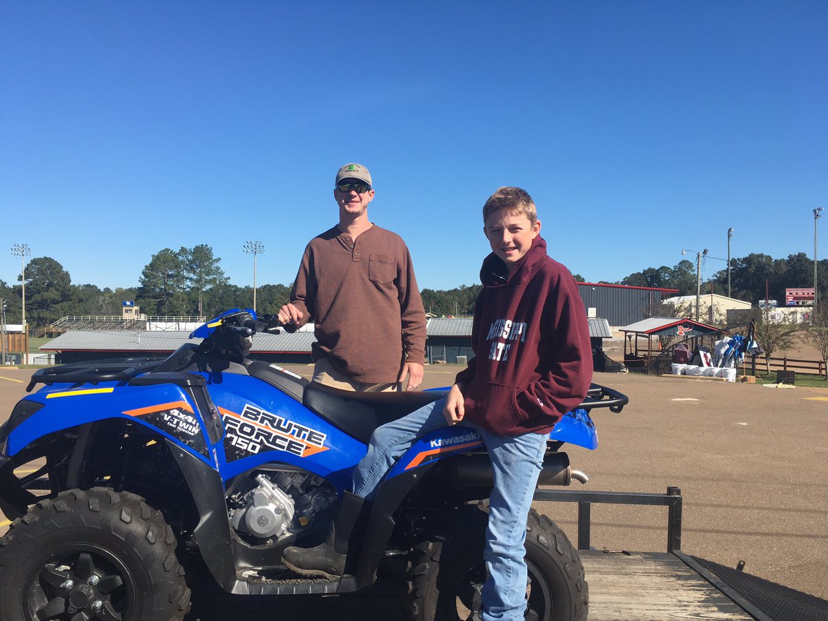 Congratulations Jack Dumas on winning the Kawasaki Brute 4 wheeler raffle. Thank you Road and Track Powersports and especially the Brown family for their generous support of Parklane