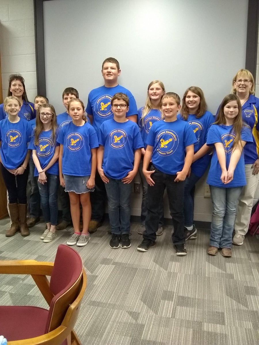 TerriJermain's tweet photo. Great day for @JC123Eagles elementary academic teams! 6th grade won their 1st match, 5th grade won the CHAMPIONSHIP, and 4th grade earned 3rd place after double overtime in their first match! Thanks, everyone for all your support this season! https://t.co/cb6Qw4Ez1G